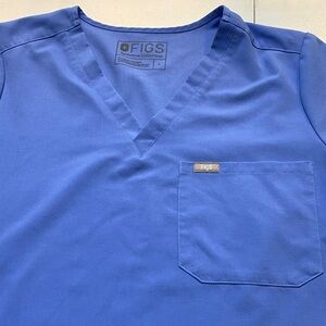 Figs Men's Short Sleeve Tee in Vibrant Blue